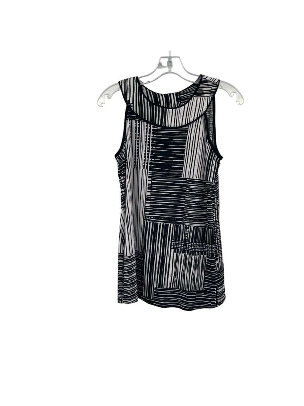 APT. 9 Womens Striped Top Sleeveless Black/Multi Size Small